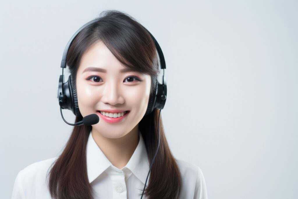 telemarketer asian agent corporate operator concept scaled